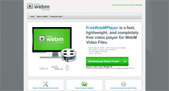 Desktop Screenshot of freewebmplayer.com