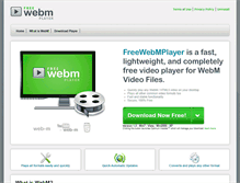 Tablet Screenshot of freewebmplayer.com